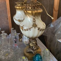 Vintage Cherub Lamps