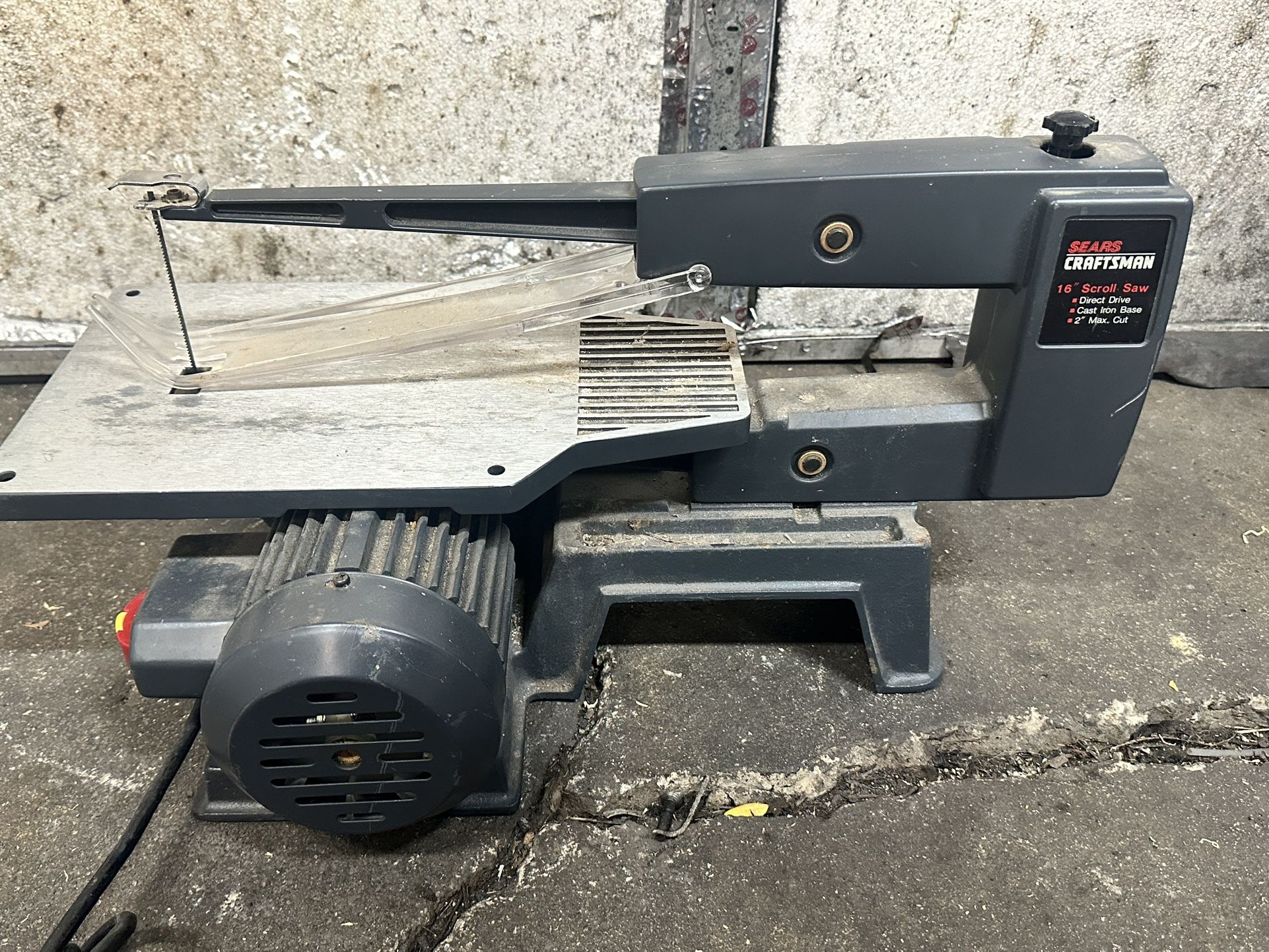 Sears Craftsman 16” Direct Drive Scroll Saw Model 113.236110