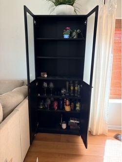 Black cabinet