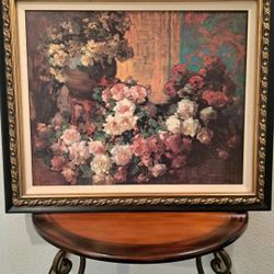 Arrangement of Roses-Franz Bischoff Original Reproduction Art Print 42"x 34"