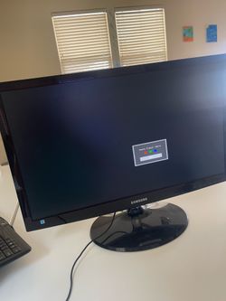 HP 27in monitor ,speakers,  keypad and mouse
