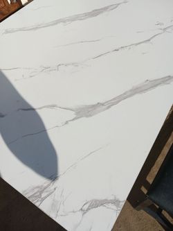 Marble table and benches