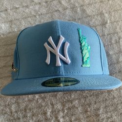 New York Yankees Baby Blue Fitted 7 3/8