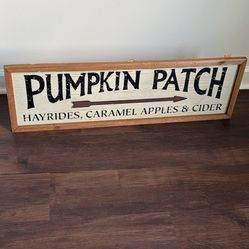 Pumpkin Patch Sign 