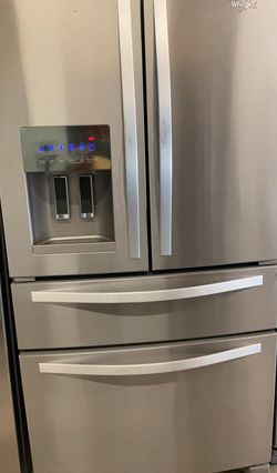 Whirlpool 4-Door Stainless Steel Refrigerator Fridge
