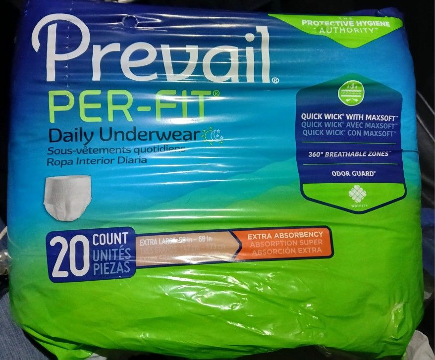 Prevail Per-Fit 20 Count Underwear
