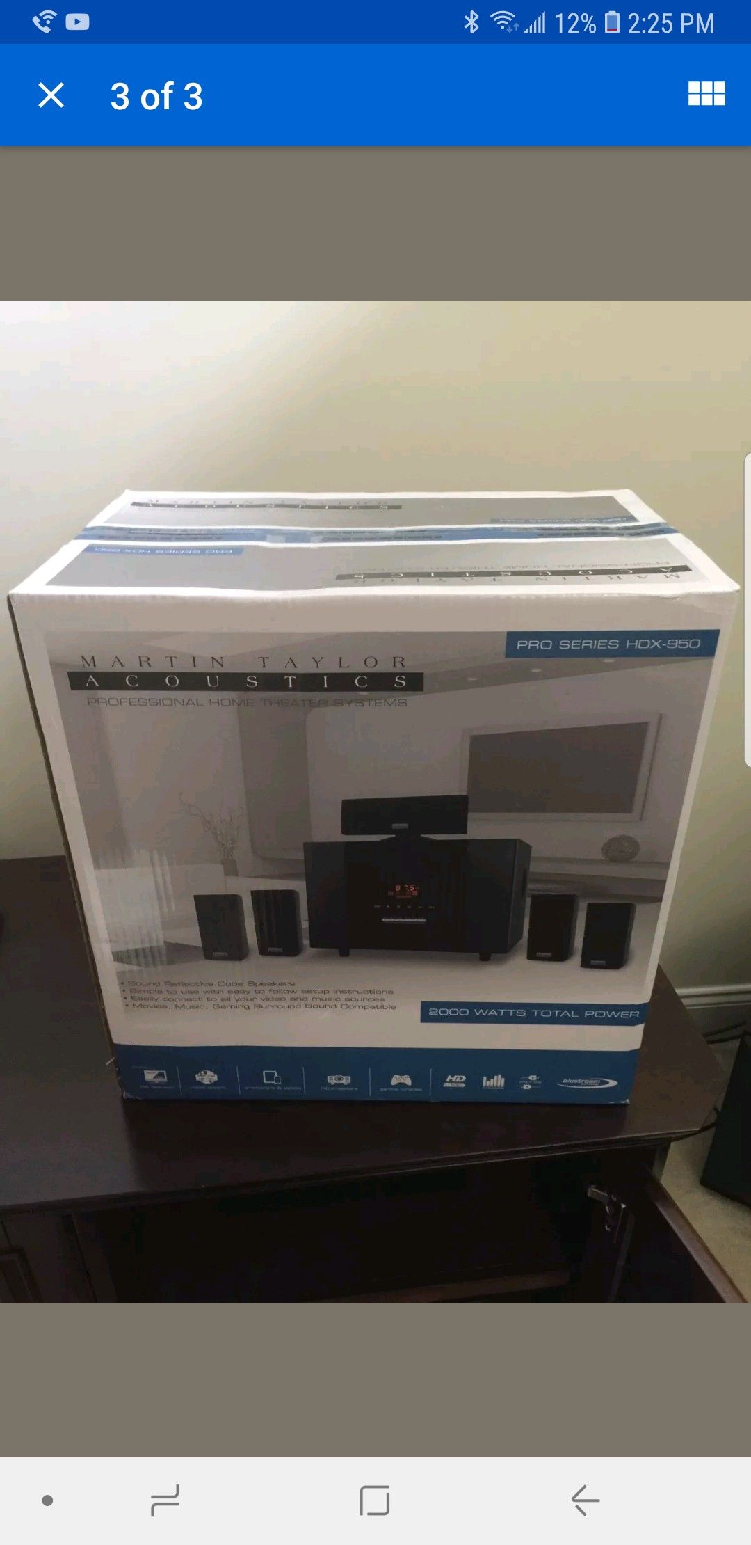 martin taylor professional home theater system pro series hdx 950 2000watts