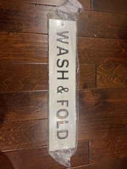 WASH & FOLD SIGN 