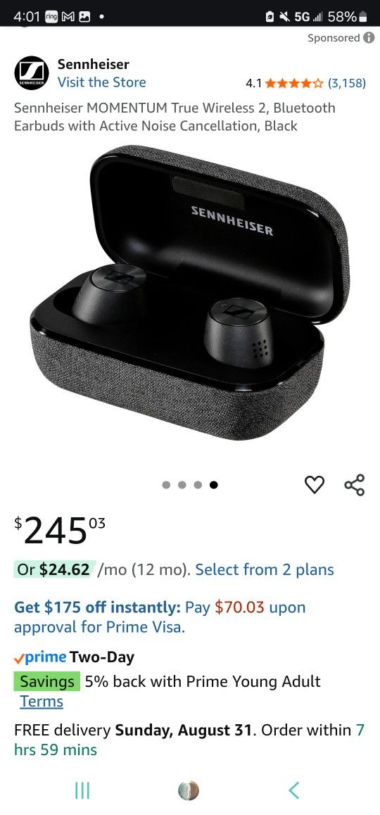 Sennheiser Momentum True Wireless 2 Earbuds