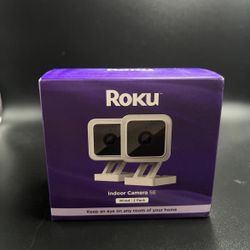Roku CS1000P25 Smart Home Indoor Camera 2 Pack Wired Security 1080p HD New