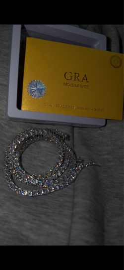 Moissanite Tennis GRA Chain