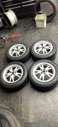 Set Of Used 15” Toyota Prius Wheels And Tires
