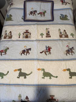 Kids Pottery Barn Quilt And Pillow Sham