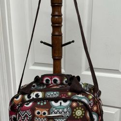 ROCKLAND Carry On Tote Travel Bag Shoulder W/ Owls Laptop Craft Case just $10