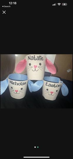 Easter Basket With Name