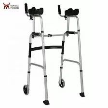 Folding Rollator Rollator Walkers Senior Walkers with Wheels, Lightweight Foldable Mobility Walker Aids for Seniors/Elderly/Disabled Walking, Upright