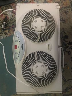 Bionaire Twin Window Fan with Digital Controls