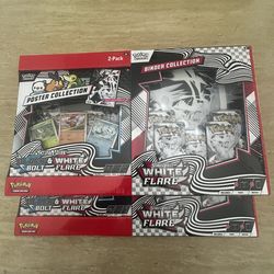 Black Bolt Or White Flare Binder Collection And Unova Poster Collection.