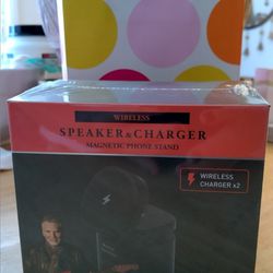 Kenny Loggins Speaker & Charger All In One Plus Magnetic/ Phone Stand Perfect For On the Go Gift