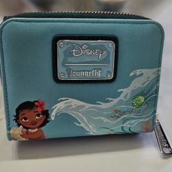 Loungefly Disney Moana Ocean Waves Zip-around Wallet