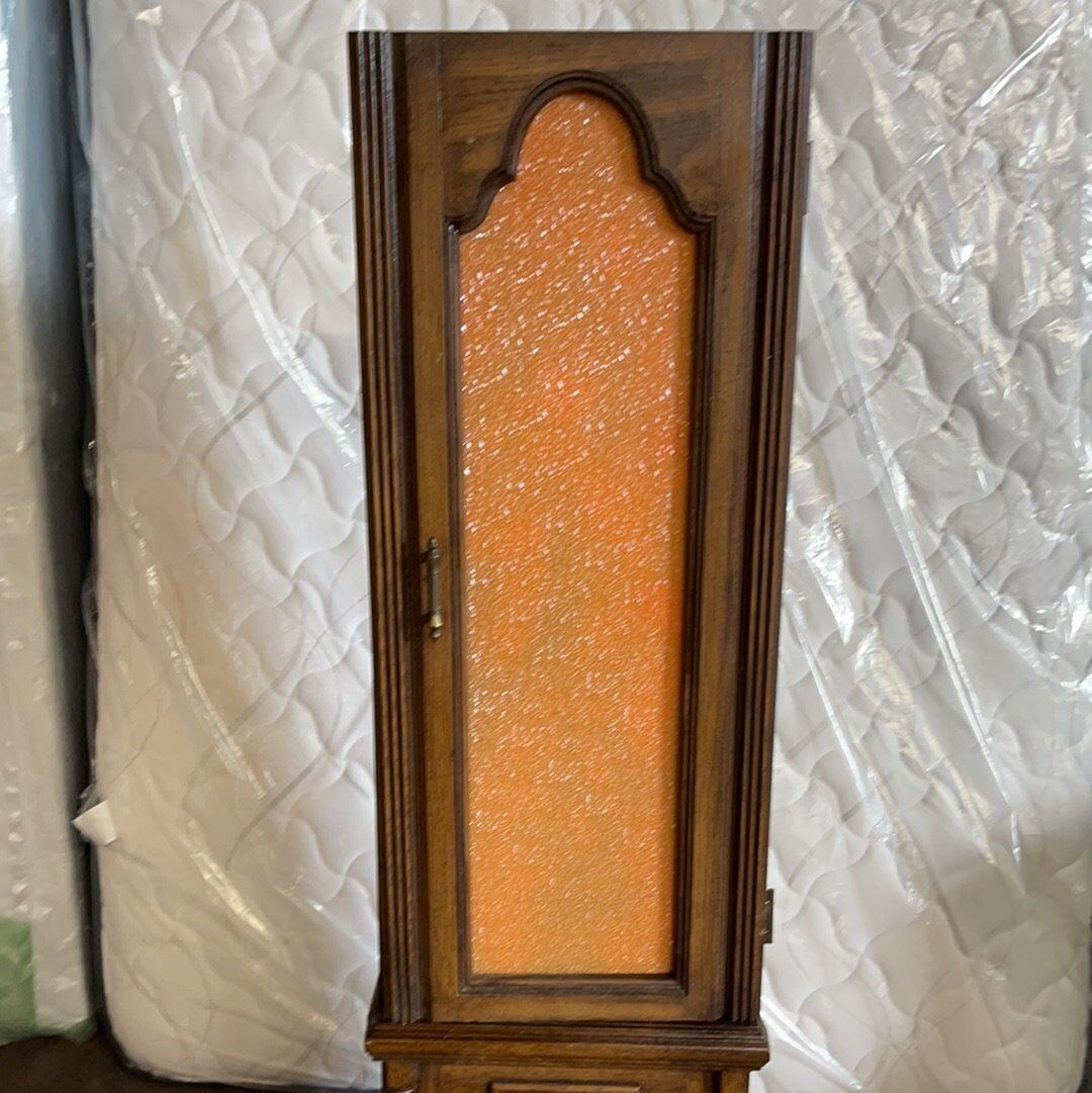 Vintage Pearl Grandfather Clocks Orange converted Shelf Retro