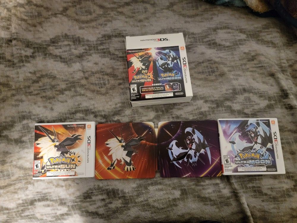 Pokemon Ultrasun&ultramoon dualpack Steel Book Edition
