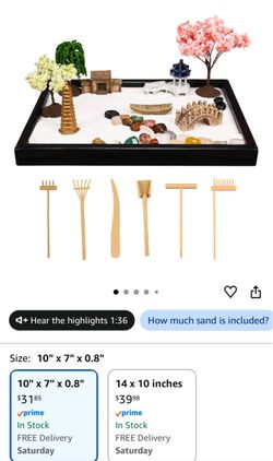 Desktop Zen Garden Kit with Accessories