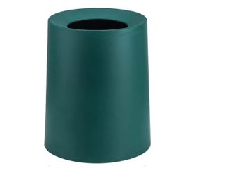 8L Garbage Bin – Modern Trash Can for Home, Office & Kitchen – Large Waste Paper Basket for Living Room, Bedroom, Bathroom(Color:Green)
