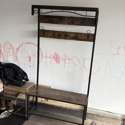 Coat and shoe rack