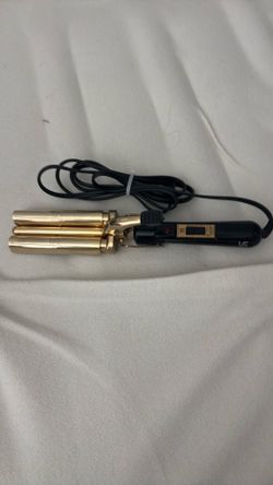 Curly iron wavy