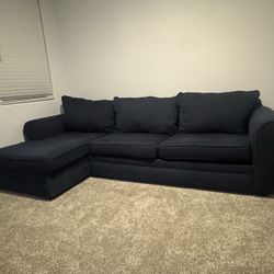 Dark Blue Sectional Couch 