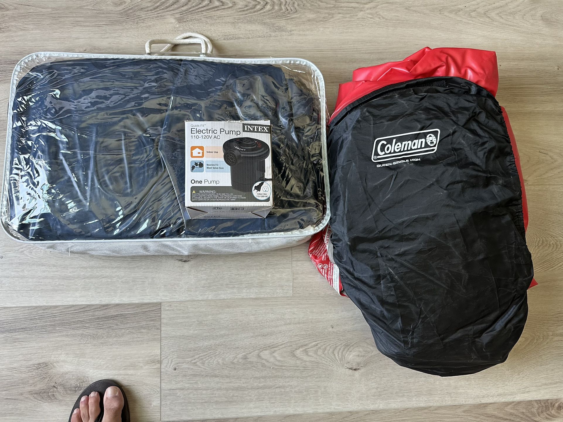 2 Queen Air Mattresses W/ Pump