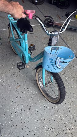 Aqua blue 5 yr old bike