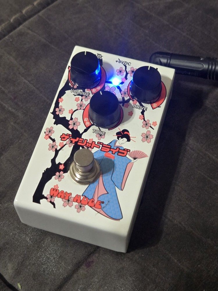 Way huge geisha drive pedal for guitar fuzz distortion overdrive for electric guitar or bass