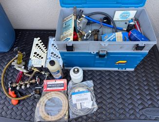 Vintage Plano Tackle Box Full of HVAC Items