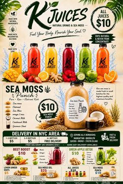 Natural juices & sea moss /gel