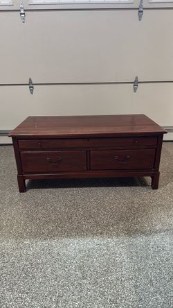 Solid wood coffee table