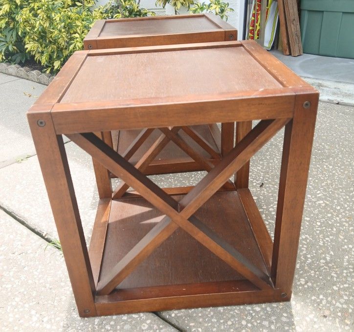 2. Wood. End Tables