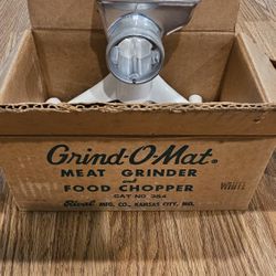 Grind-O-Mat Meat Grinder