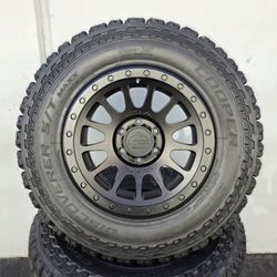 17" LOCK YOSEMITE w- 32" Cooper A/T tires