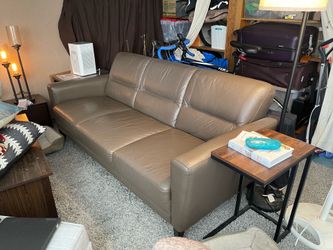 Faux Leather Couch