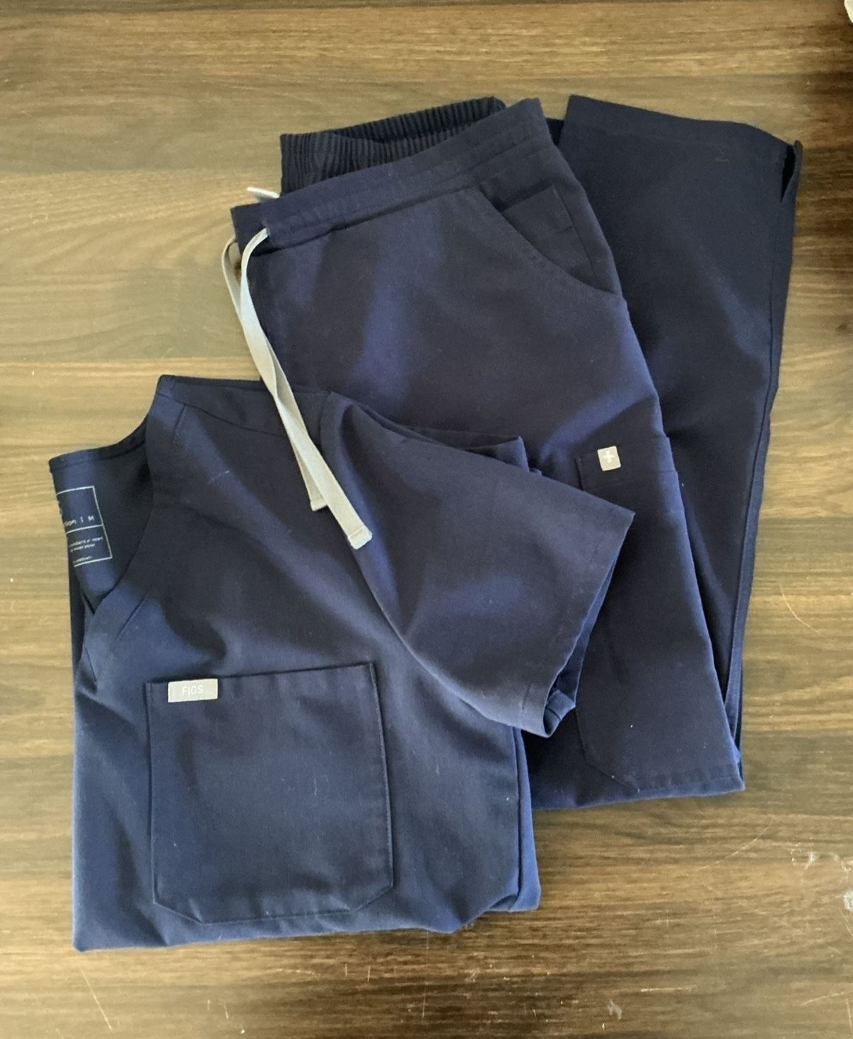 Navy Blue Figs Scrubs