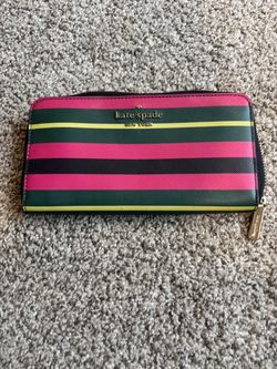 Kate Spade New York Striped Zip-Around Wallet