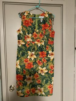 Vintage Sheath Hawaiian Dress