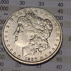 1890-O Morgan Silver Dollar 