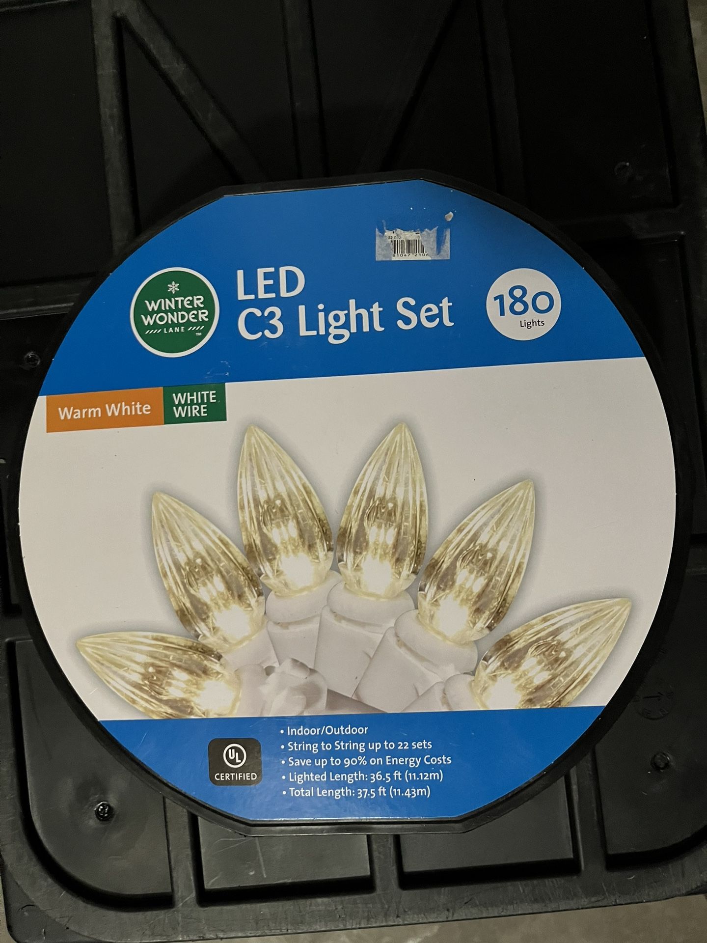 Brand New Set Of 180 LED C3 Lights In Warm White