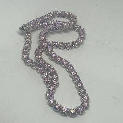 Sterling pink ice Necklace