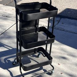 3 Tier metal Rolling Cart