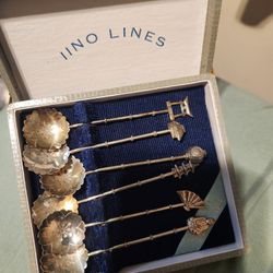 Silver Vintage Coctail Spoon Set 