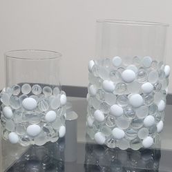 Handmade Glass Marble Jars